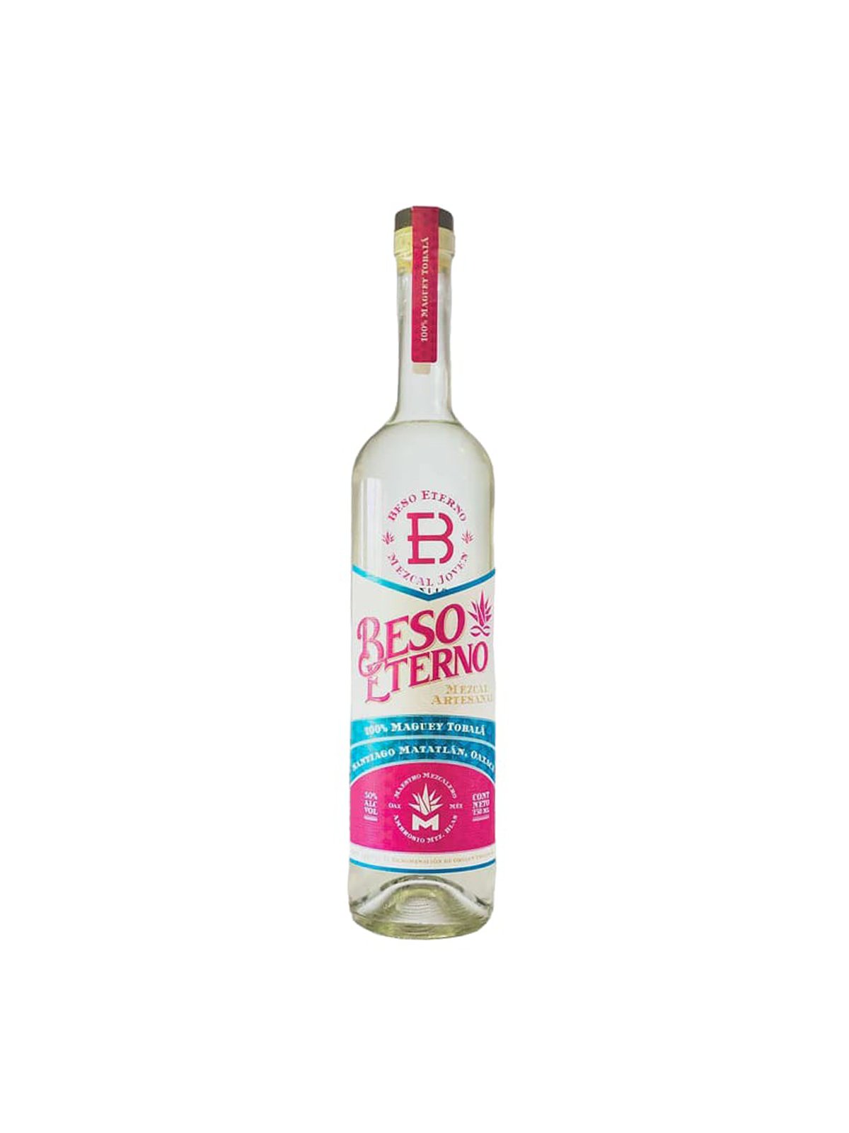 Mezcal Artesanal Beso Eterno Tobala 750 ml. 50 % Vol. Alc.