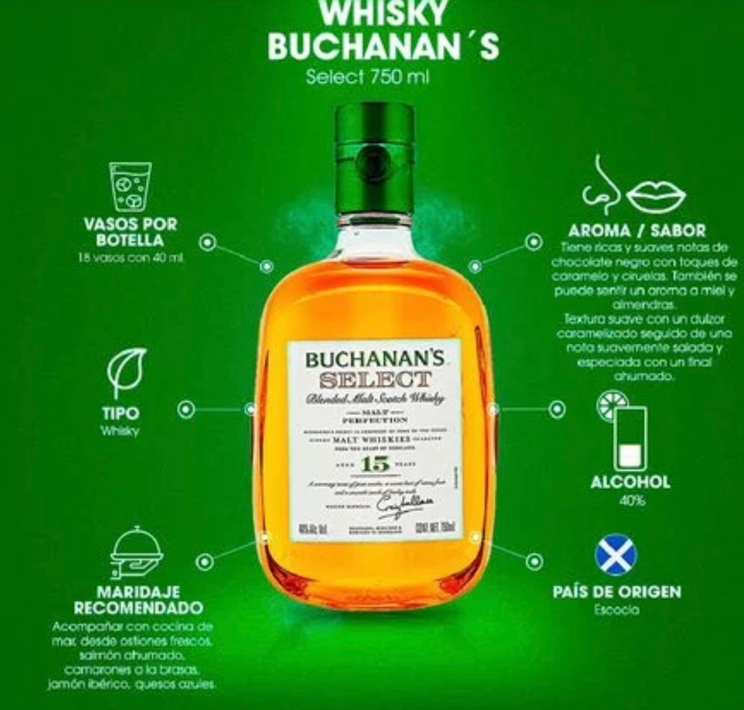 Whisky Buchanan's Select 15 Años 750 ml