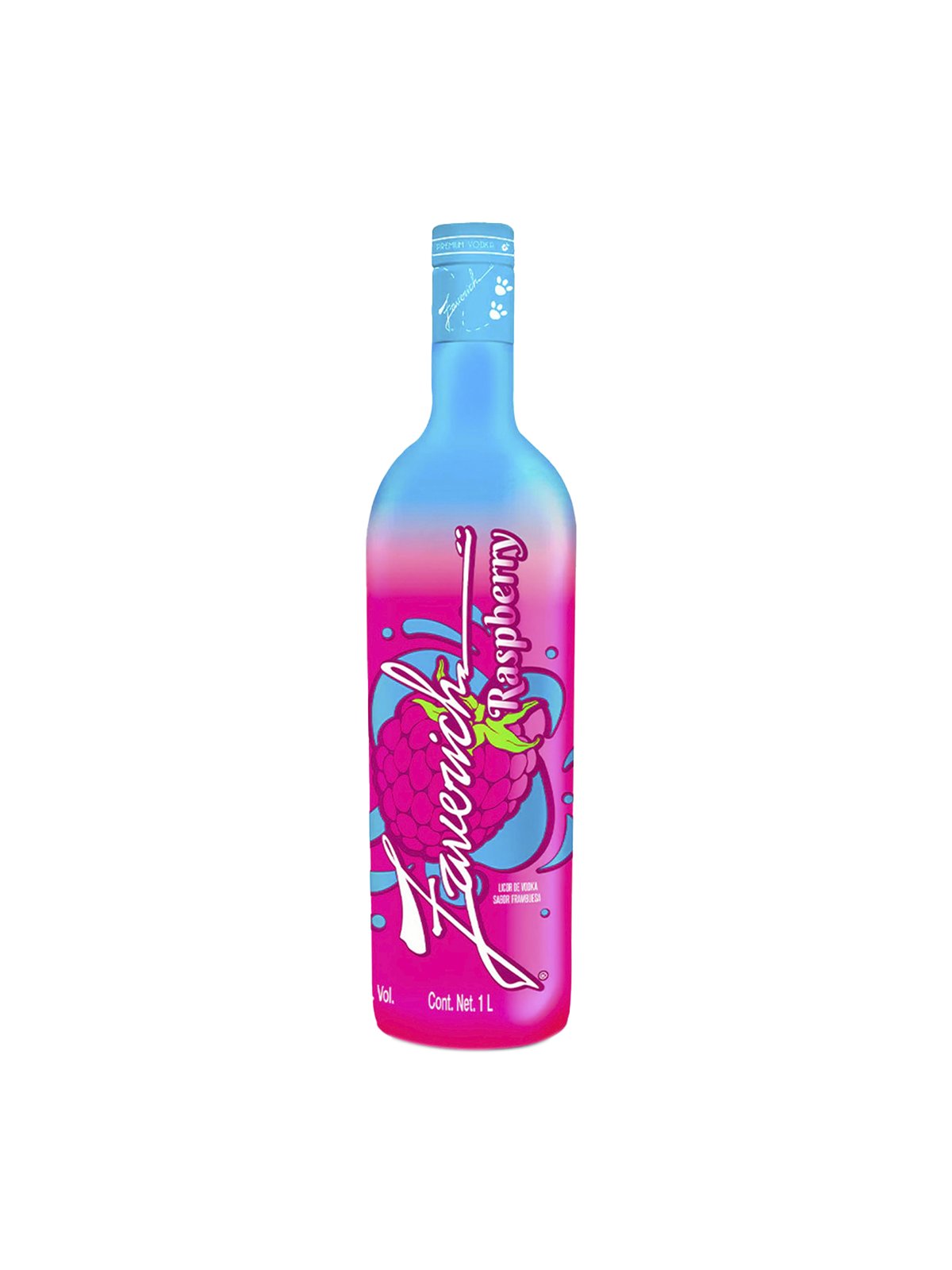 Licor De Vodka Zaverich Raspberry 1 L