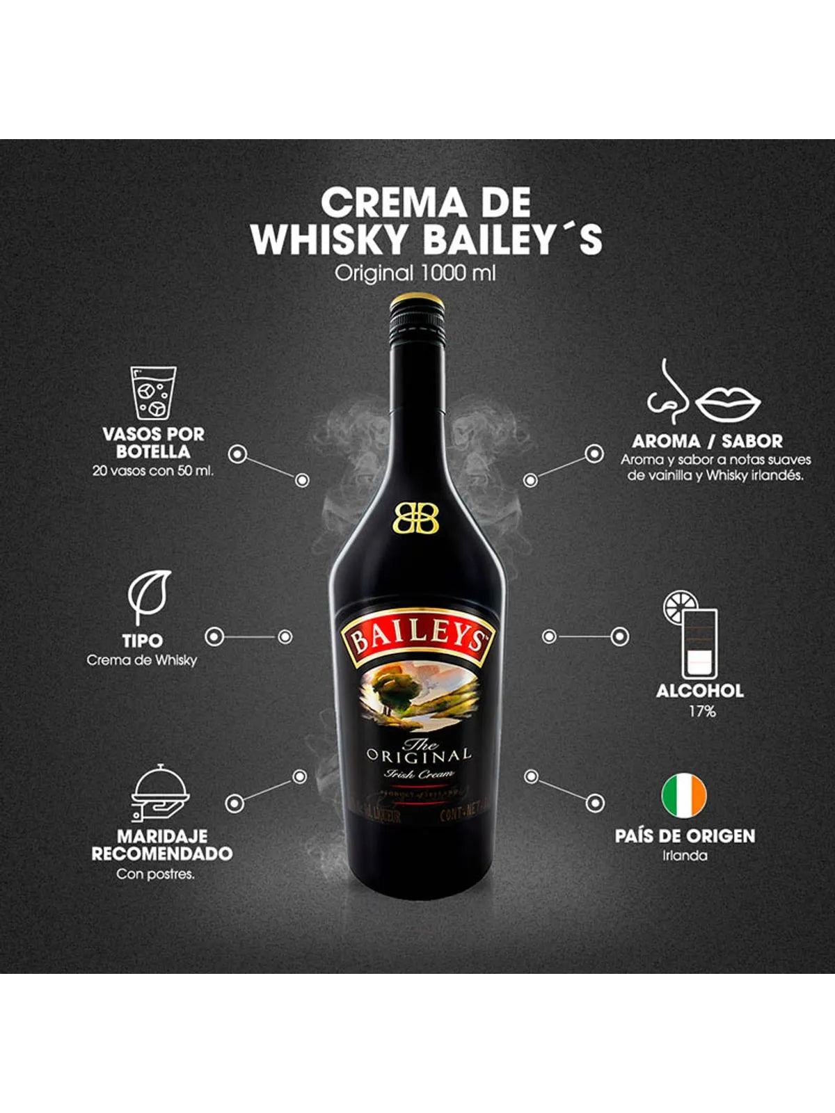 Crema de Whisky Baileys 1L