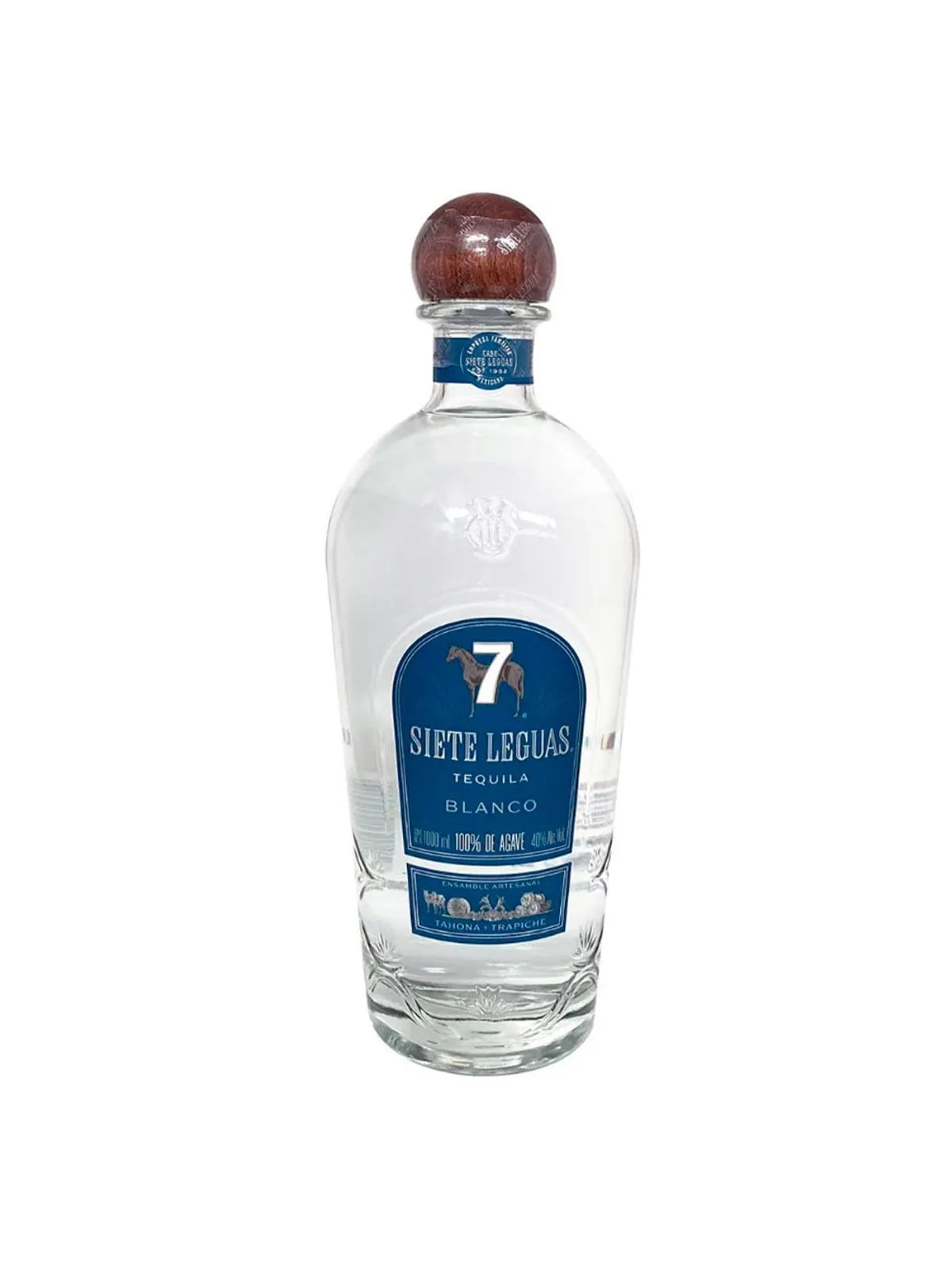 Tequila Siete Leguas Blanco Nva Pres 1 L
