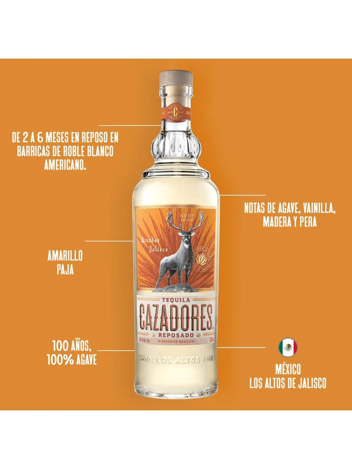 Tequila Cazadores Reposado 700 ml