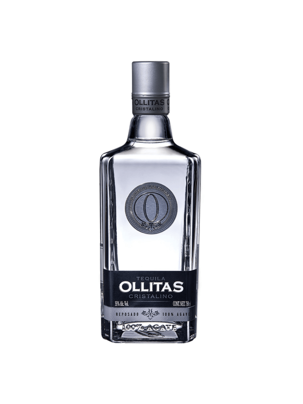 Tequila Ollitas Rep Cristalino 100% 750 ml