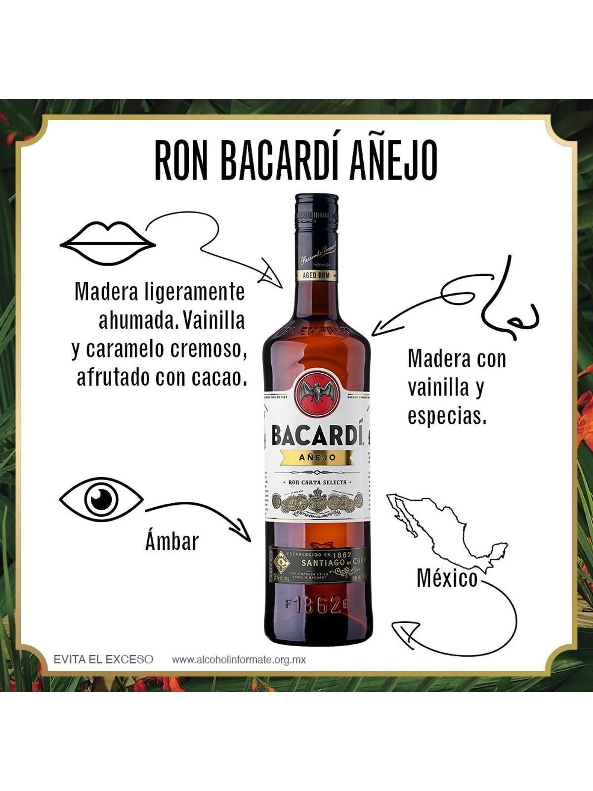 Ron Bacardi Añejo 750 ml