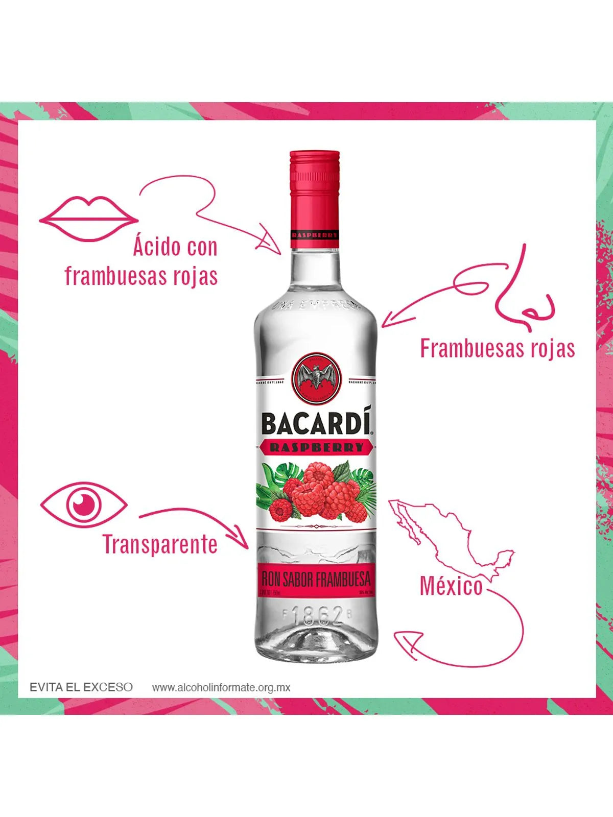 Ron Bacardí Raspberry 750 ml