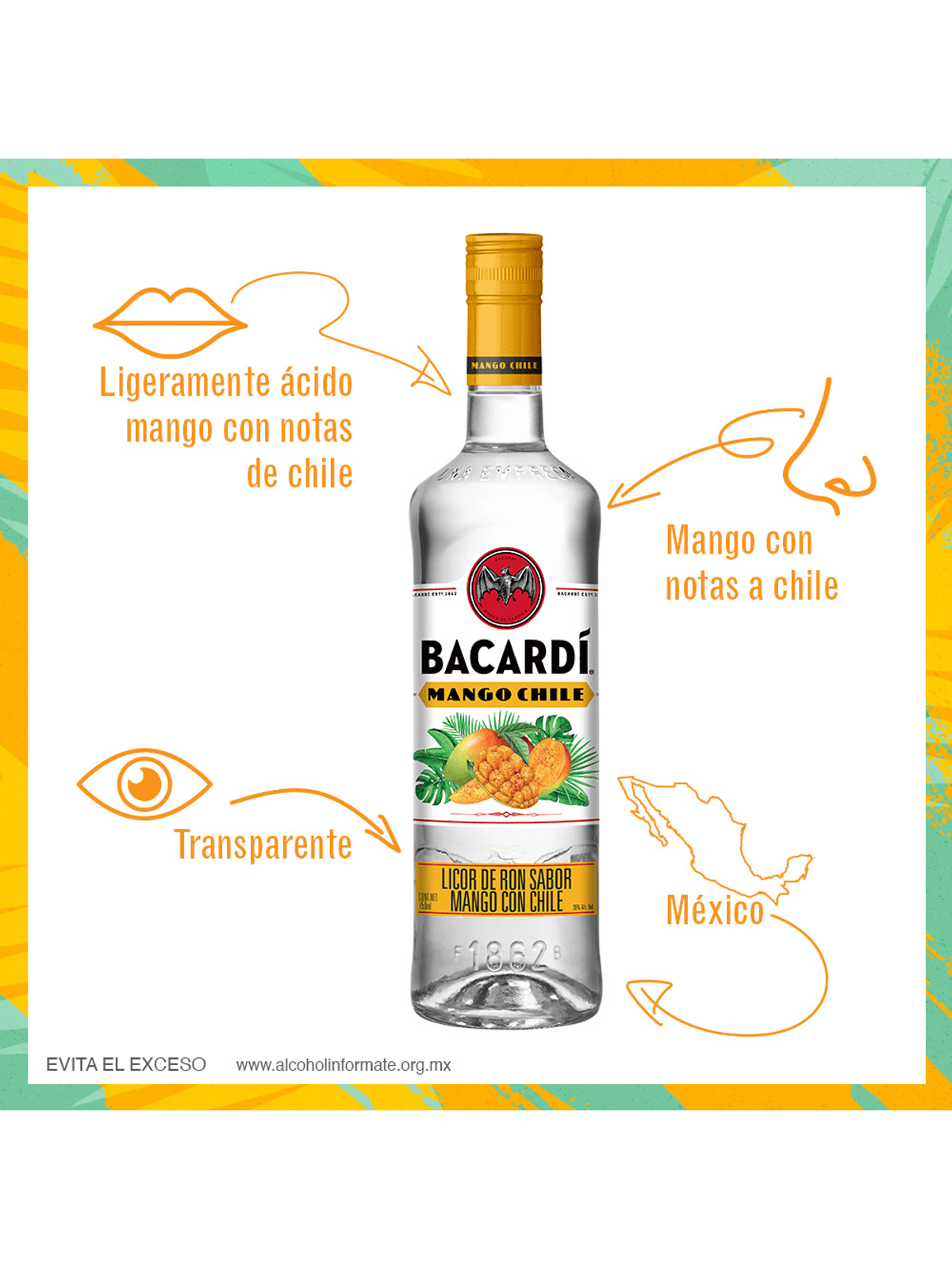 Ron Bacardi Mango Chile 750 ml