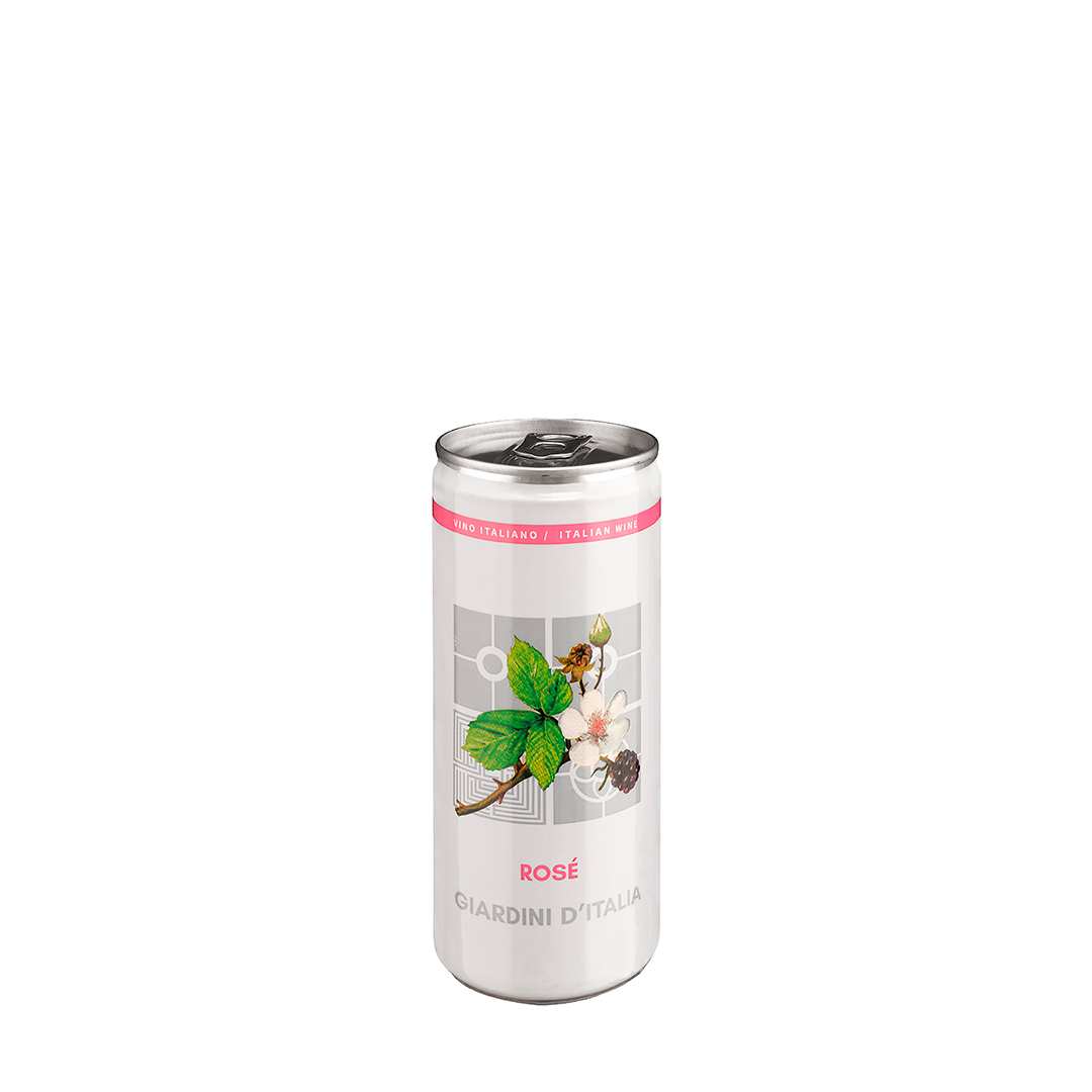 Vino rosado en lata 250ml