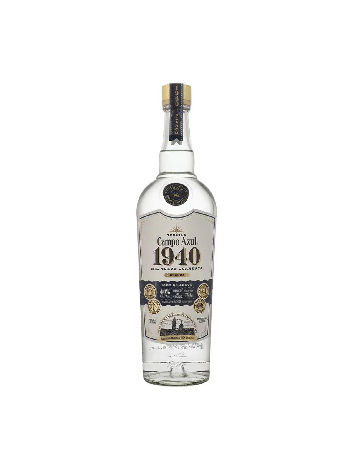 Tequila Campo Azul 1940 Blanco 750 ml