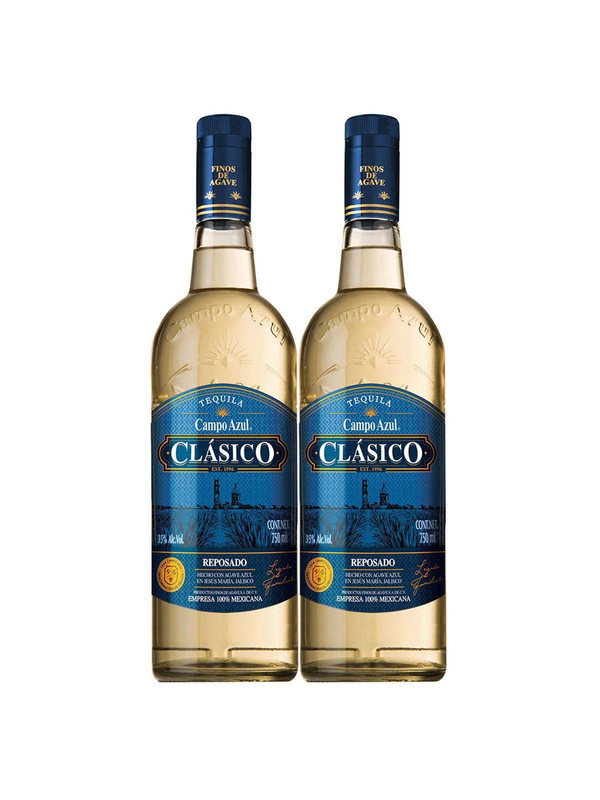 Tequila Campo Azul Rep Clasico (2X1) 750ml