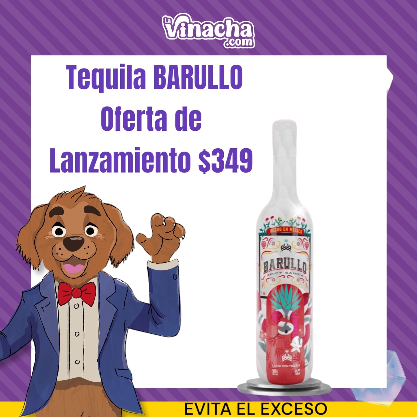 Tequila Barullo 750 ML.