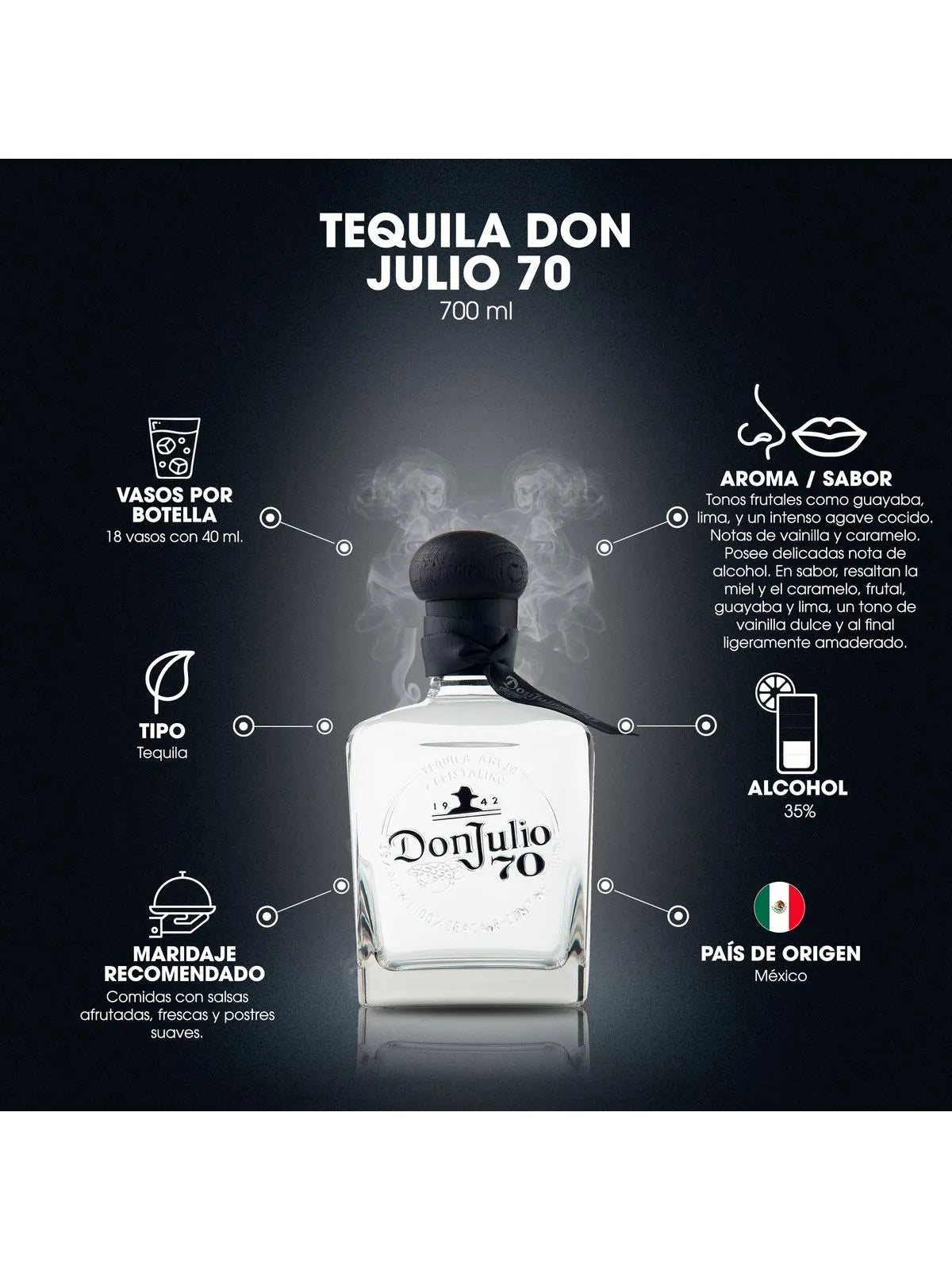 Tequila Don Julio 70 Añejo 700ml