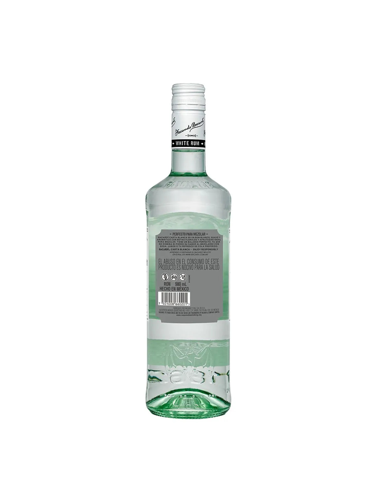 Ron Bacardi Blanco 980 ml