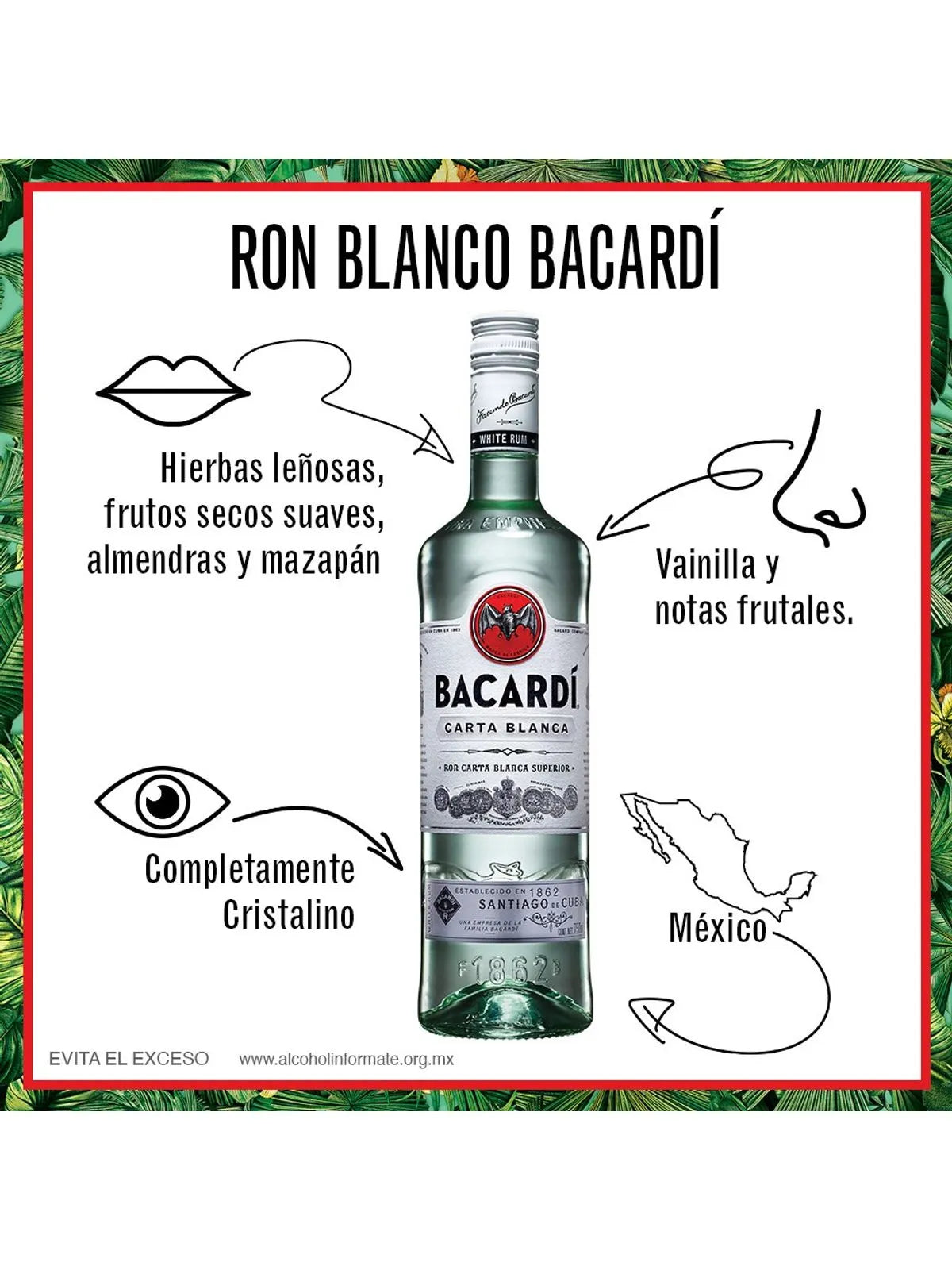 Ron Bacardi Blanco 980 ml
