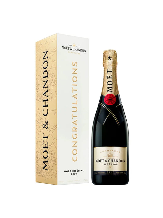 Champagne Moet & Chandon Brut Est Congratulations 750ml