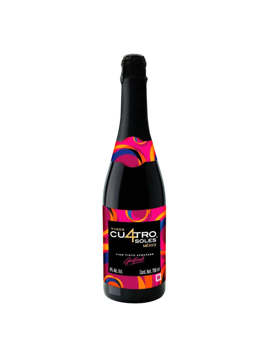 Vino Tinto Espumoso Cu4tro Soles Afrutado 700 ml