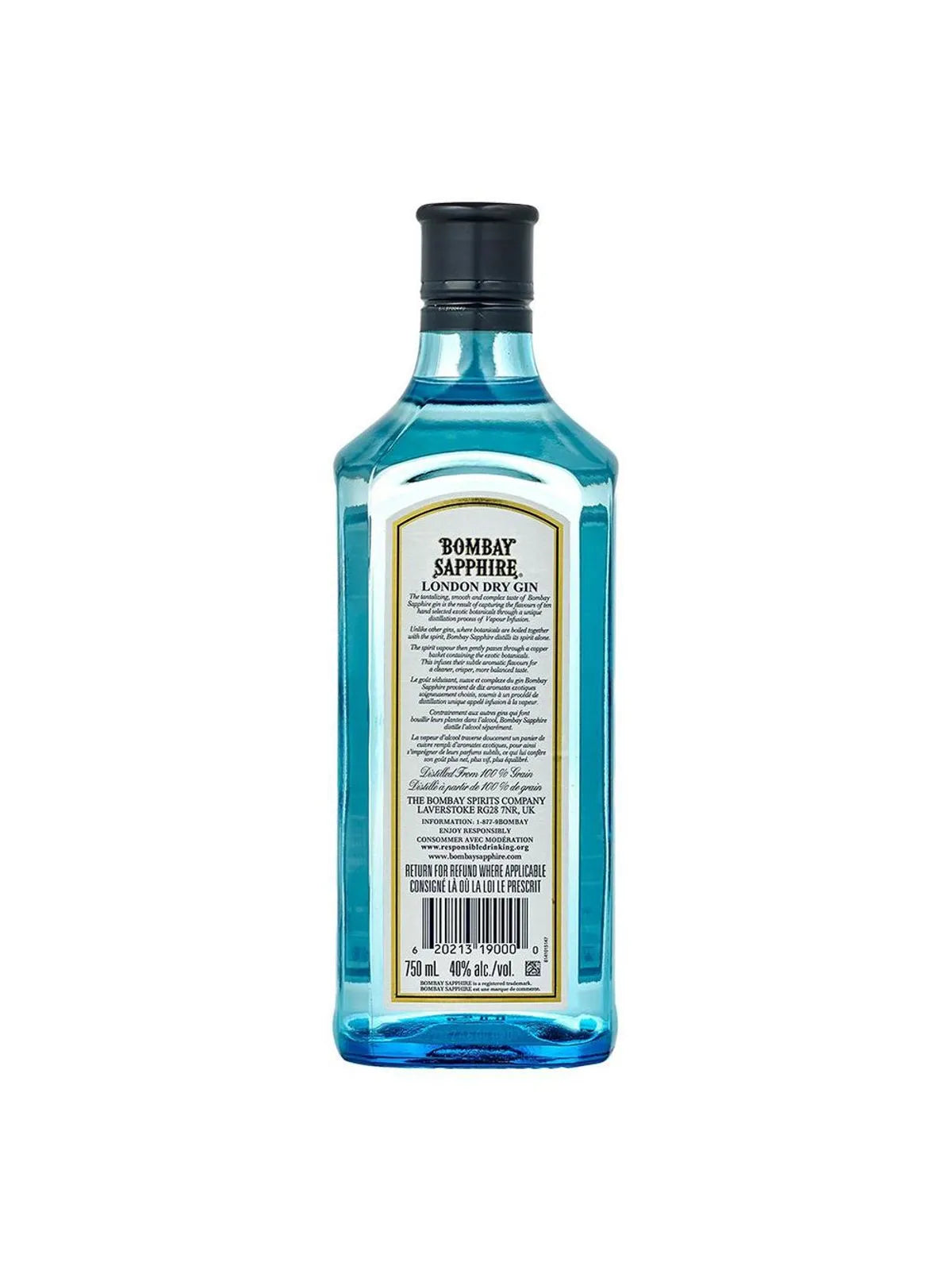 Ginebra Bombay Sapphire 750 ml