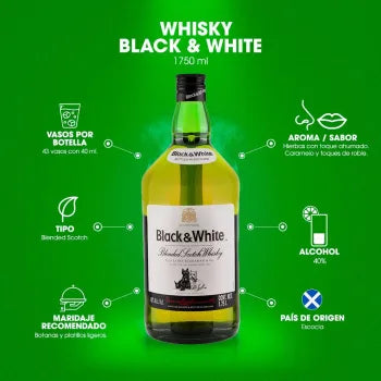 Whisky Black & White 1.75L