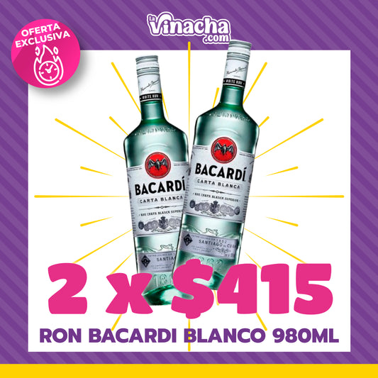DUO BACARDI 980 ML.