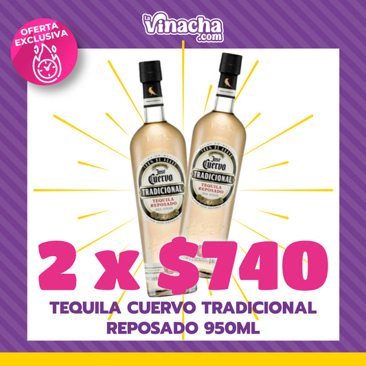 Duo Tequila Cuervo Especial 950 ml.