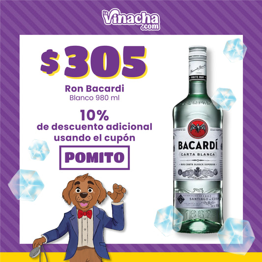Ron Bacardi Blanco 980 ml
